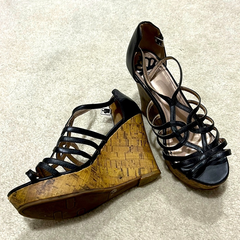 Fergalicious cork heels